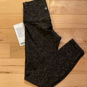 Lululemon Align 25” Size 4 Wild Thing Dark Olive